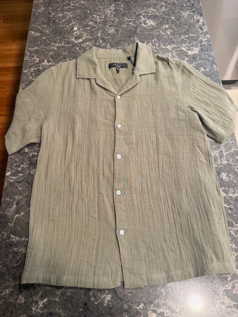 NWT Rag & Bone Alan Gauze Shirt: Olive (Medium)